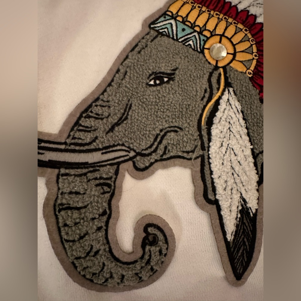 Men’s Diamond Supply Co Aztec Elephant Hoodie Size Medium - Picture 3 of 10